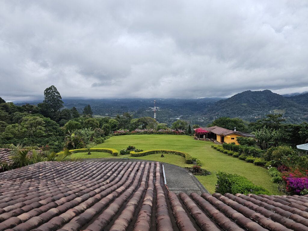 View from suite at Los Establos in Boquete Panama