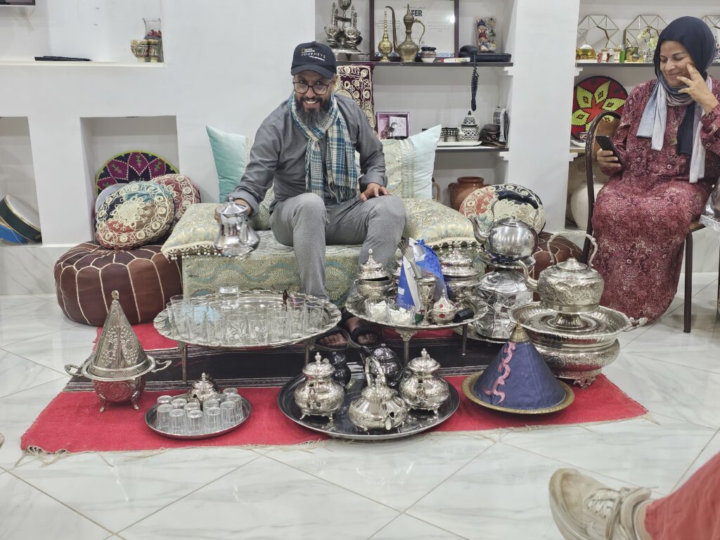 Traditional tea ceremony, Morocco